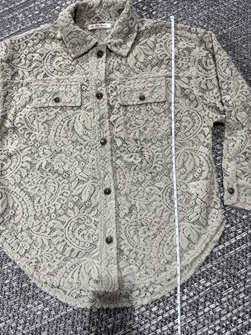 Free People | Oversized Lace Ruby Shacket - Picture 10 of 16